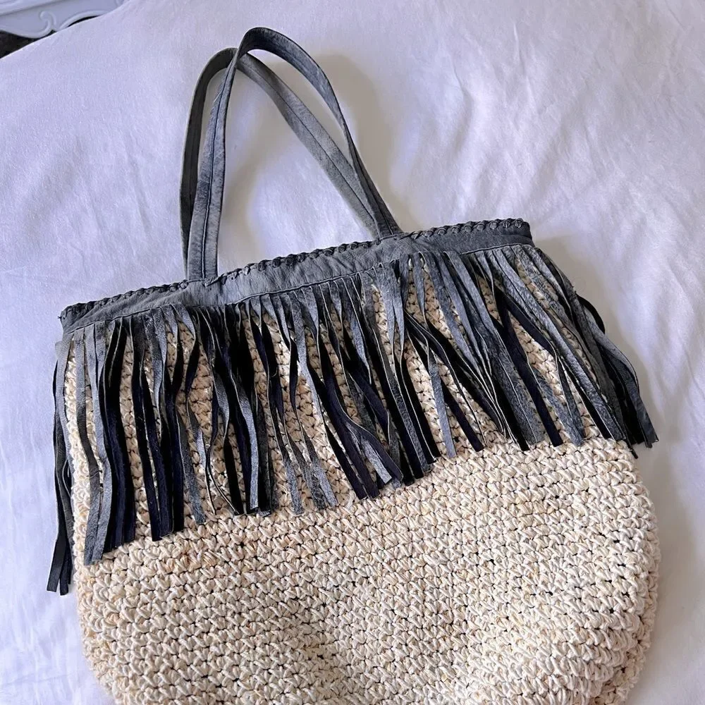 Cleobella fringe boho bag